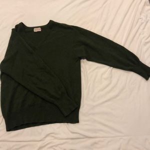 Green 100% Cashmere Sweater